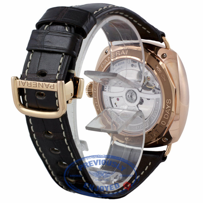 Panerai 10 Days GMT Oro Rosso Automatic Rose Gold PAM00497 QPV72R - Beverly Hills Watch Company