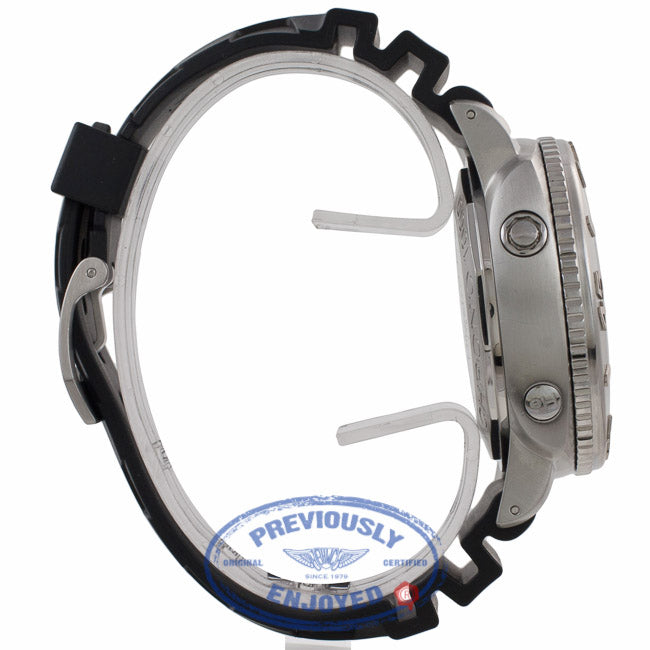 Panerai Submersible Limited Edition Stainless Steel Chronograph Black Dial Black Rubber Strap PAM00187 7R4UV0 - Beverly Hills Watch Company Watch Store