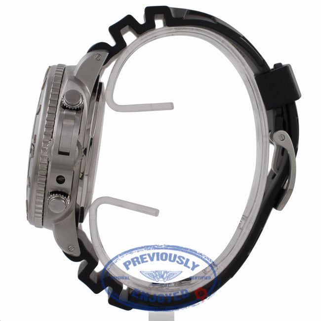 Panerai Submersible Limited Edition Stainless Steel Chronograph Black Dial Black Rubber Strap PAM00187 7R4UV0 - Beverly Hills Watch Company Watch Store