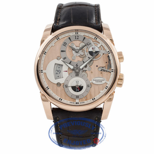 Parmigiani Fleurier Hemisphere Tonda 42 18K Rose Gold Limited Edition Rose Dial PFC231-1002400 62QQH1 - Beverly Hills Watch Company