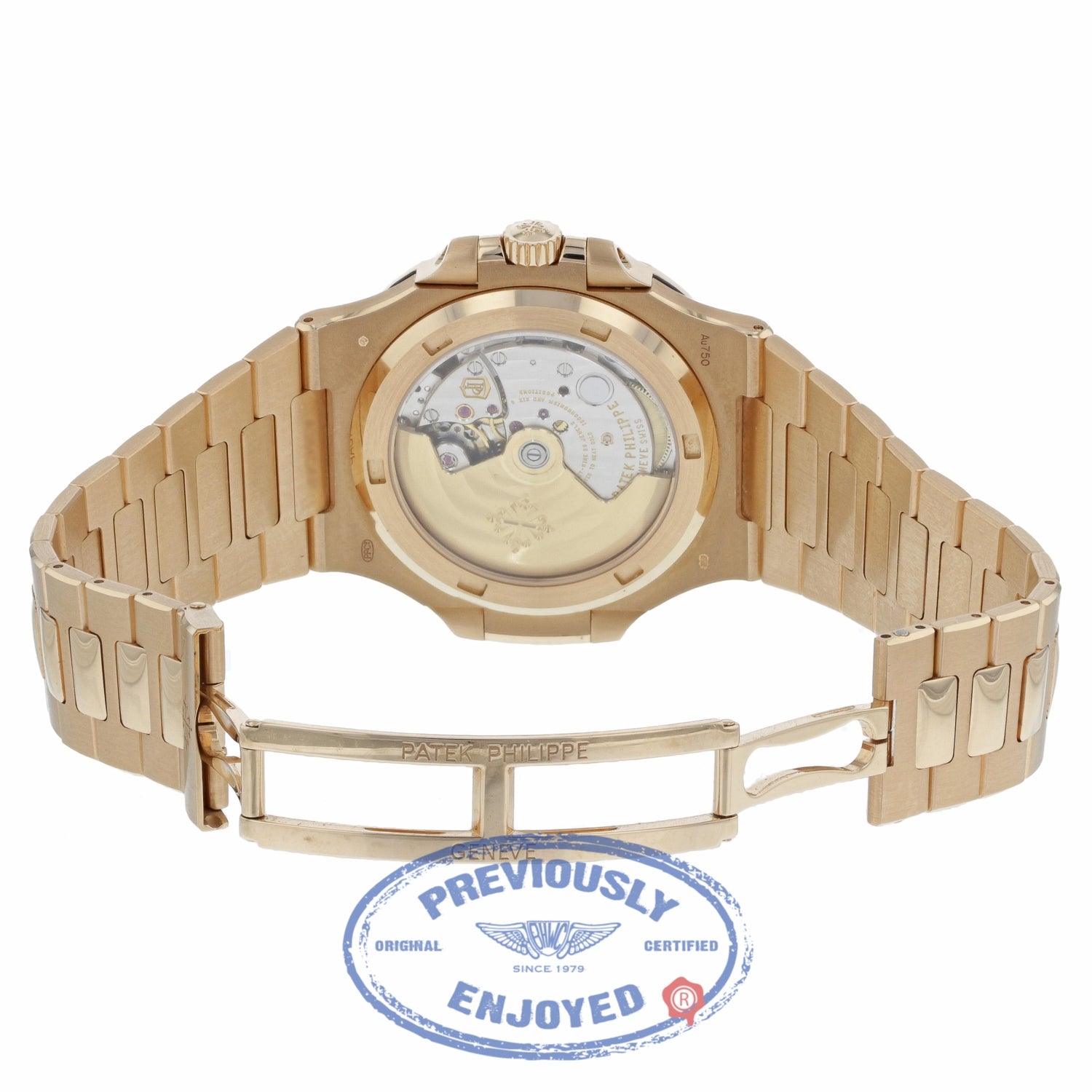 Patek Philippe Nautilus Brown Dial 18K Rose Gold Automatic 5711/1R-0016 RVQ7K6 - Beverly Hills Watch