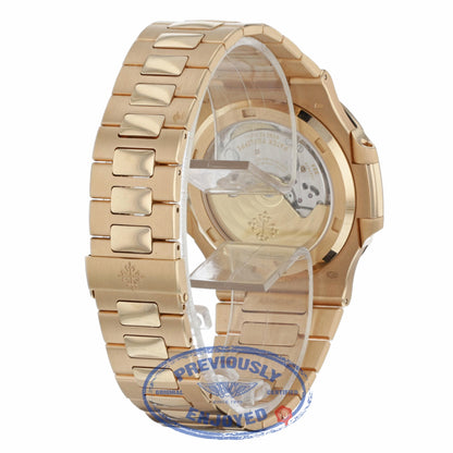 Patek Philippe Nautilus Brown Dial 18K Rose Gold Automatic 5711/1R-0016 RVQ7K6 - Beverly Hills Watch