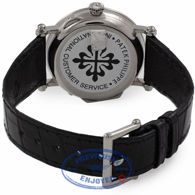 Patek Philippe 18k White Gold 36MM Moon Phase Power Reserve 5054G LUD73H - Beverly Hills Watch Company