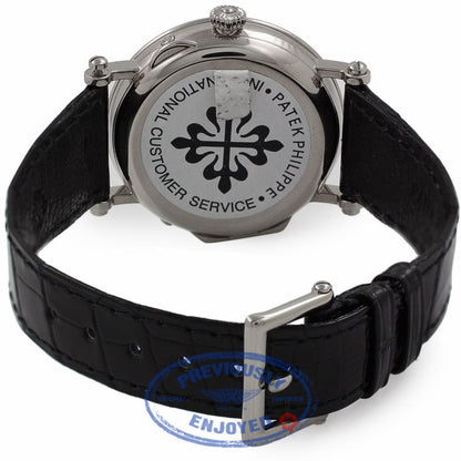 Patek Philippe 18k White Gold 36MM Moon Phase Power Reserve 5054G LUD73H - Beverly Hills Watch Company