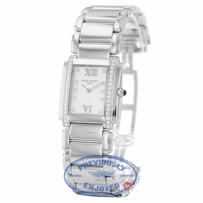 Patek Philippe Twenty-4 Diamond Stainless Steel Watch 4910/010 H5N5KV - Beverly Hills Watch Company