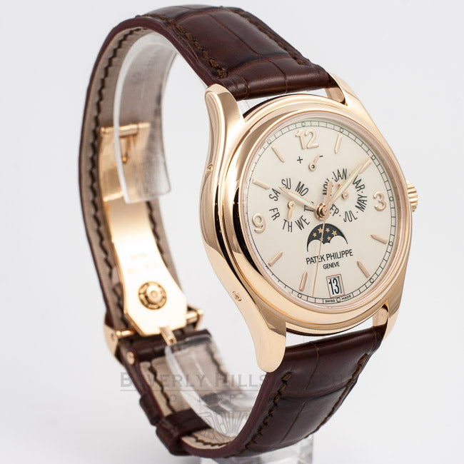Patek Philippe 5146R-001 Rose Gold Annual Calendar Moon Phase Power Reserve 39mm Watch Beverly Hills Watch Company Watch Store