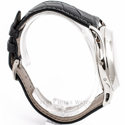 Patek Philippe 5205G 40mm Annual Calendar MoonPhase 24 Hour Sub Dial White Gold Case Automatic Watch 5205 Beverly Hills Watch Company Watch Store