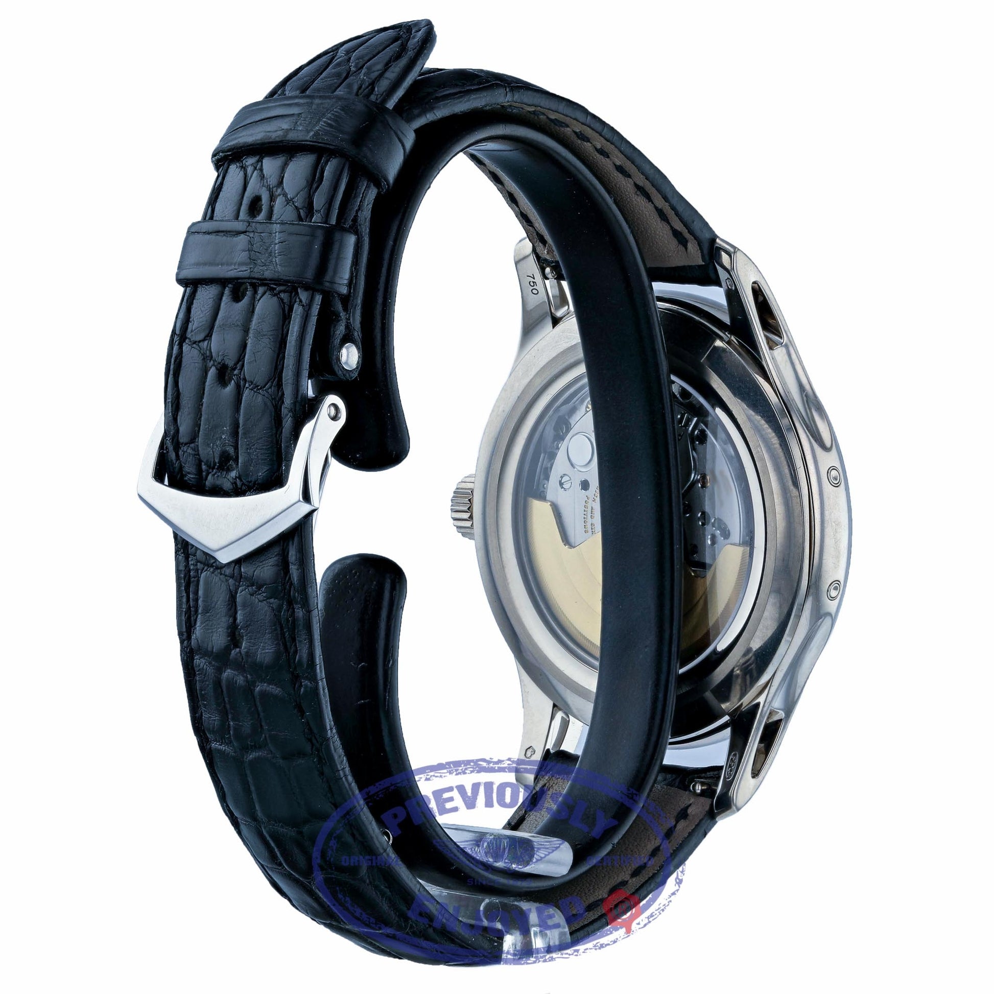 Patek Philippe Complications Annual Calendar Black and Grey Dial 40mm White Gold Watch 5205G-010 WVKF2X- Beverly Hills Watch