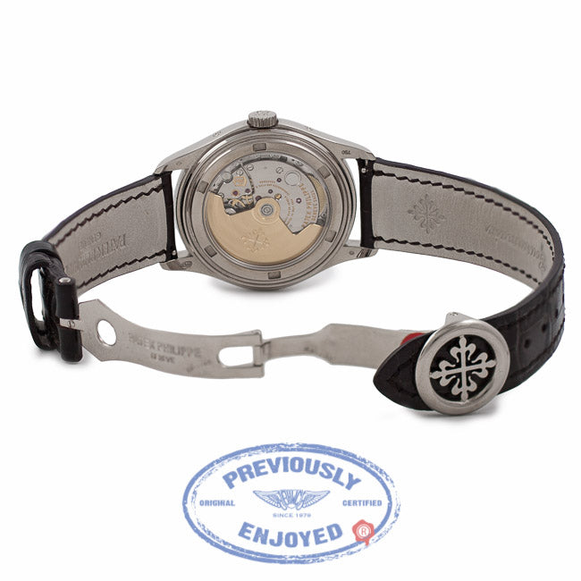 Patek Philippe Annual Calendar 18k White Gold Slate Dial 5146G-010 45HT1T - Beverly Hills Watch Company Watch Store