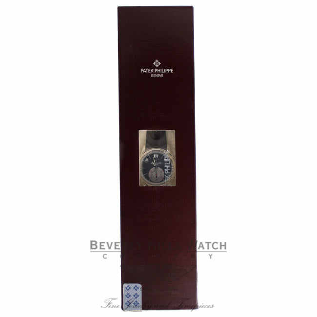Patek Philippe Platinum Case Annual Calendar Chronograph Slate Silver Dial 40.5mm 5960P-001 KCSCXX - Beverly hills Watch Company Watch Store