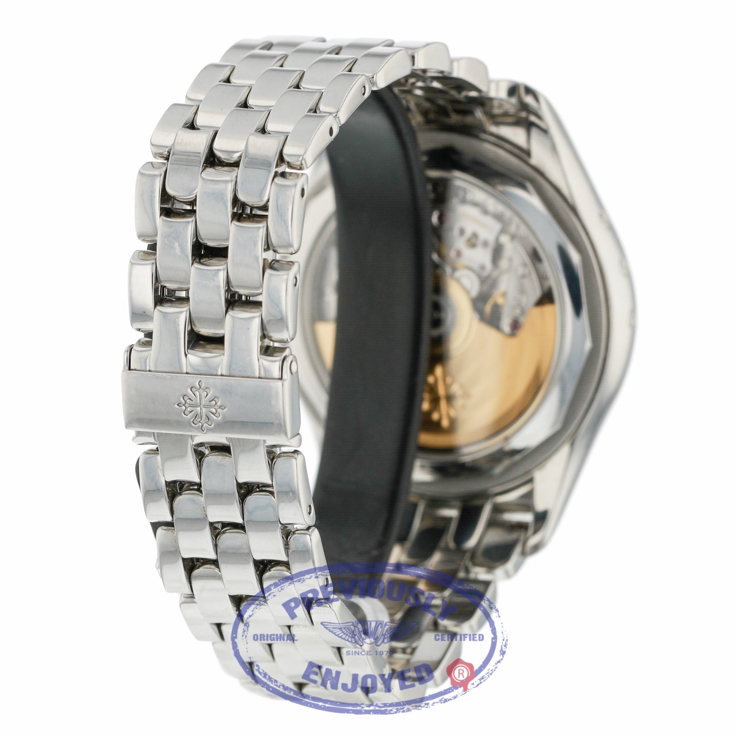 Patek Philippe Annual Calendar Chronograph 40.5mm Stainless Steel Silver Dial 5960/1A-001 D48PXV - Beverly Hills Watch Company