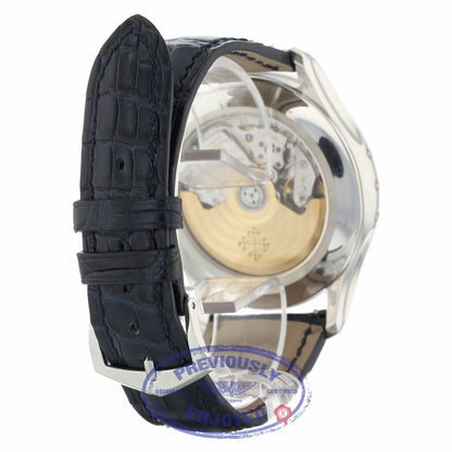 Patek Philippe Annual Chronograph Platinum 42mm Blue Dial 5905P-001 - Beverly Hills Watch Company