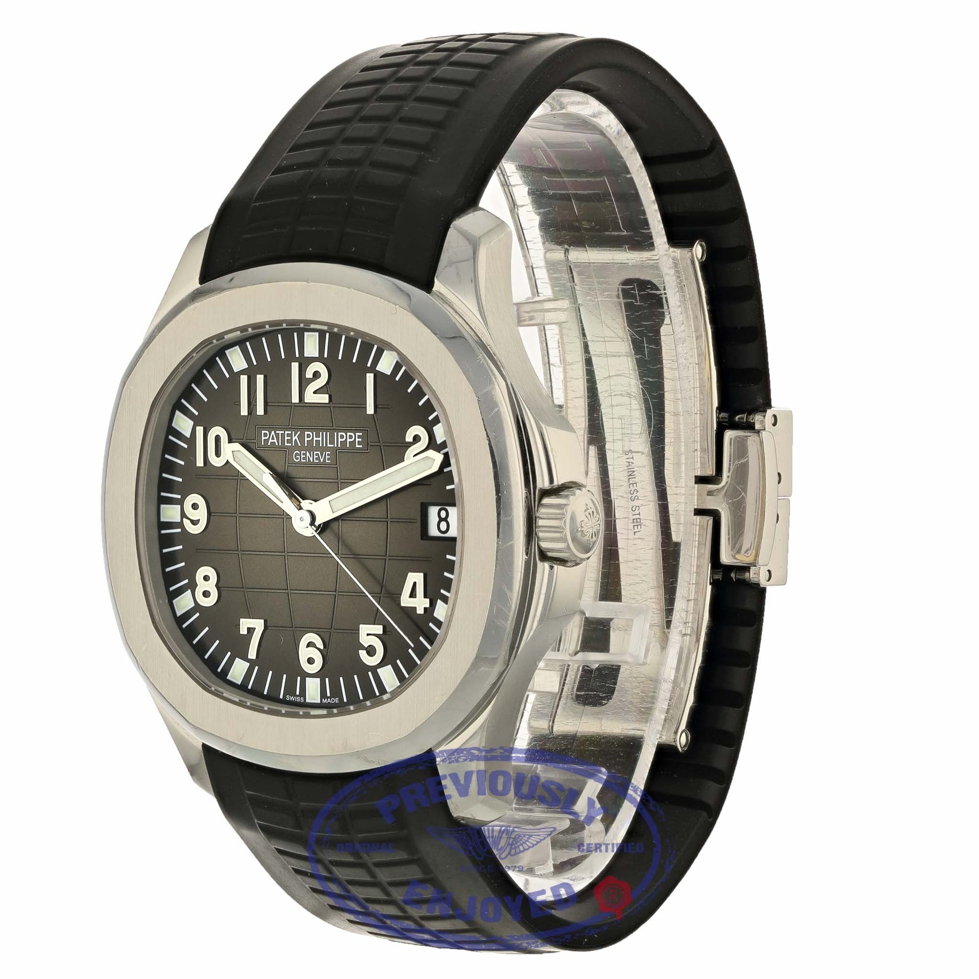 Patek Philippe Aquanaut Black Dial Stainless Steel 5167A/001 3856D4 - Beverly Hills Watch Company
