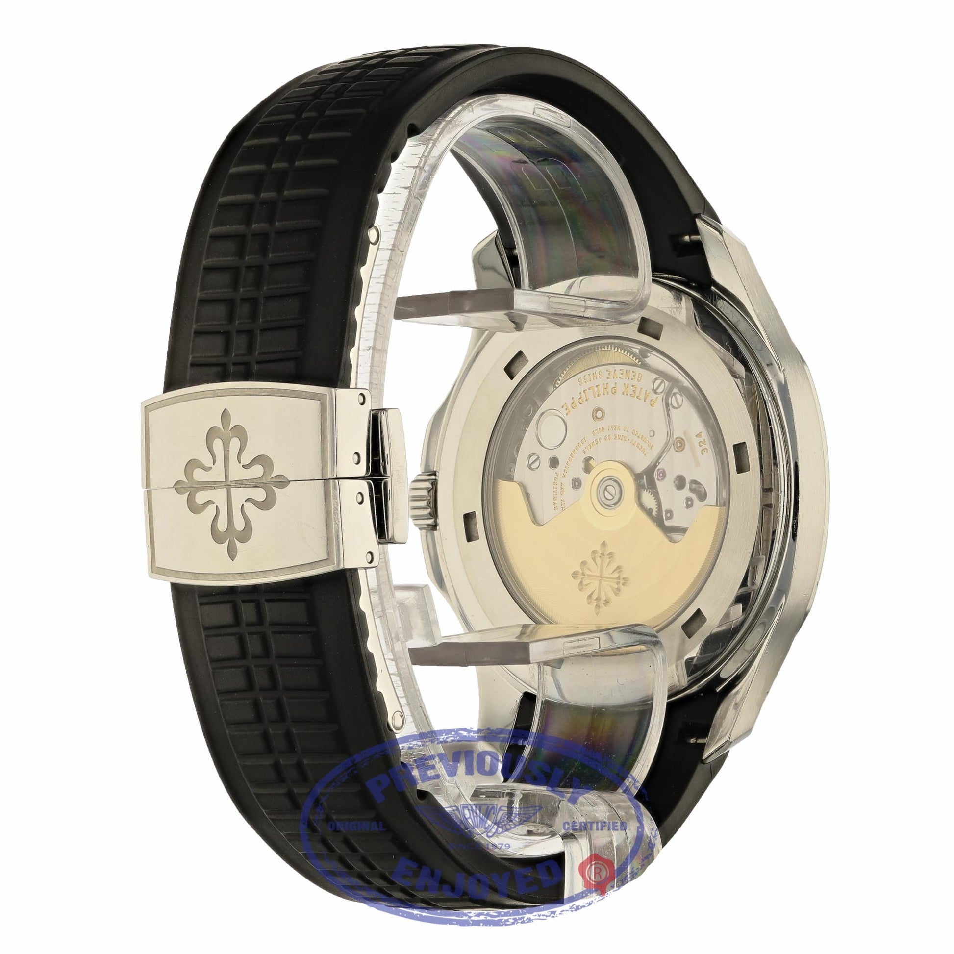 Patek Philippe Aquanaut Black Dial Stainless Steel 5167A/001 3856D4 - Beverly Hills Watch Company