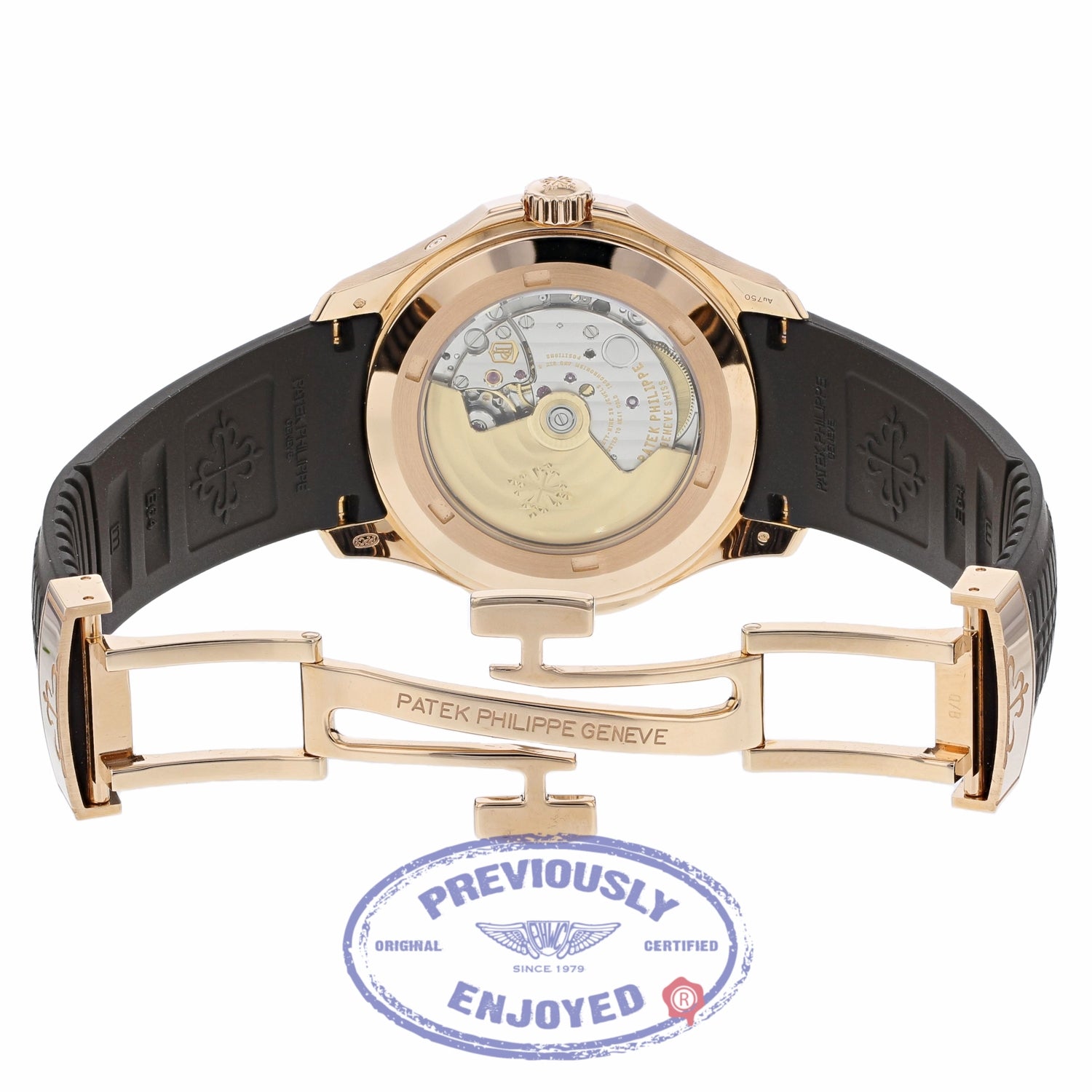 Patek Philippe 40.8mm Aquanaut Automatic 18k Rose Gold 5164R-001 FYQTP4 - Beverly Hills Watch