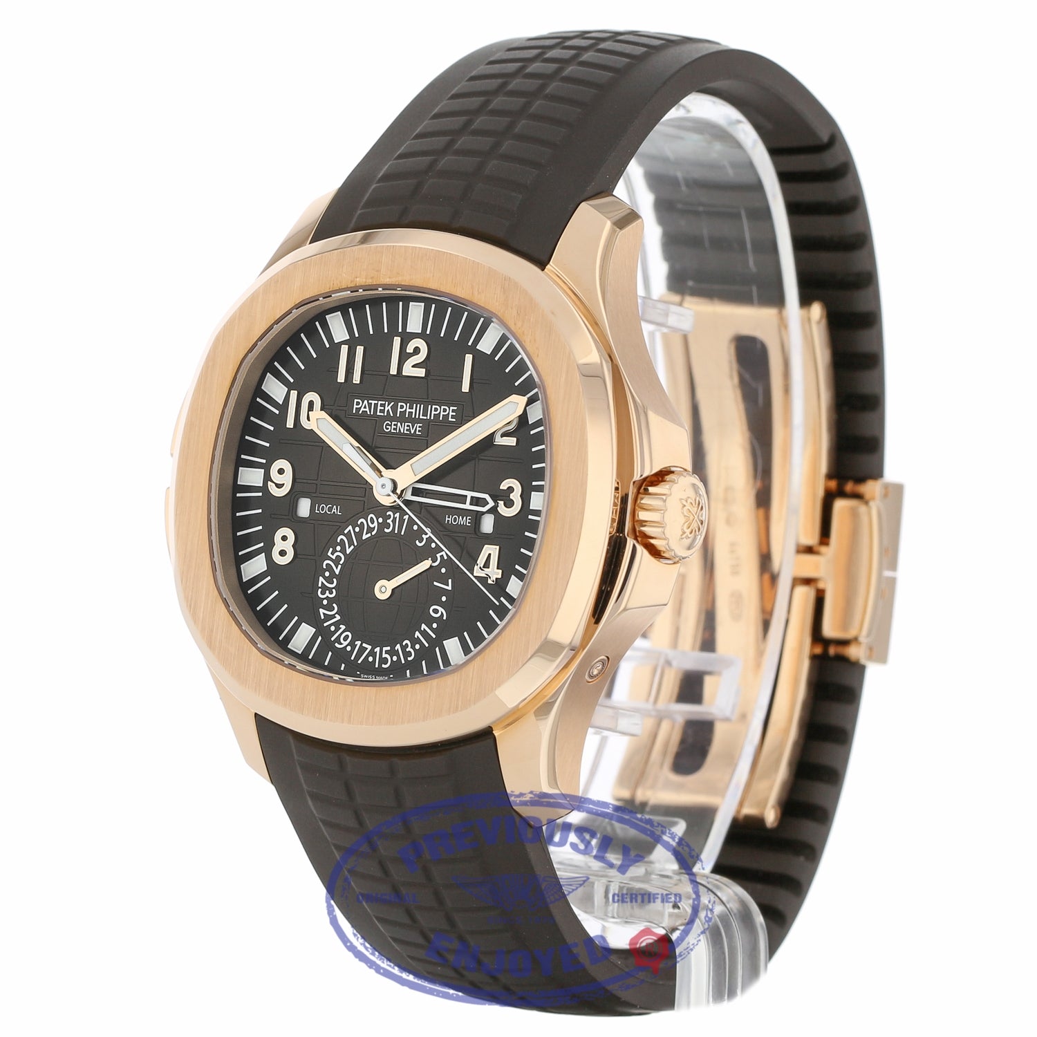 Patek Philippe 40.8mm Aquanaut Automatic 18k Rose Gold 5164R-001 FYQTP4 - Beverly Hills Watch