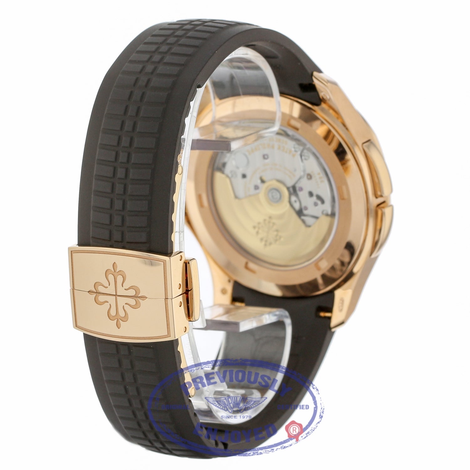 Patek Philippe 40.8mm Aquanaut Automatic 18k Rose Gold 5164R-001 FYQTP4 - Beverly Hills Watch