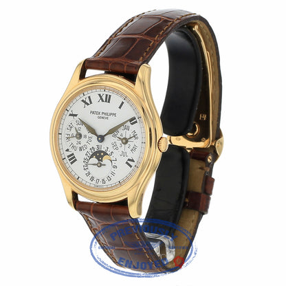 Patek Philippe Automatic Perpetual Calendar 36mm 18k Rose Gold White Dial 3940R 91X6EL - Beverly Hills Watch
