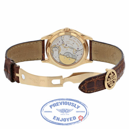 Patek Philippe Automatic Perpetual Calendar 36mm 18k Rose Gold White Dial 3940R 91X6EL - Beverly Hills Watch