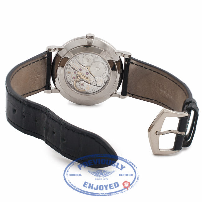 Patek Philippe Calatrava Hobnail Case Mechanical 18K White Gold 5119G 2P43CP - Beverly Hills Watch Company Watch Store