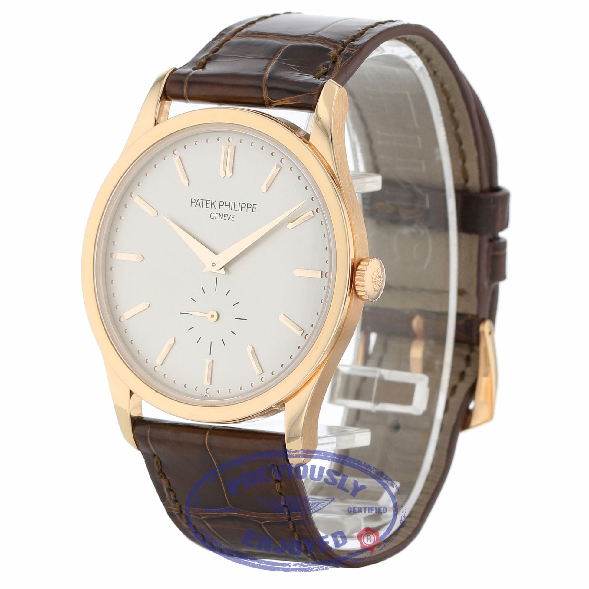 Patek Philippe Calatrava Opaline Dial 18K Rose Gold 5196R-001 6D9CLV - Beverly Hills Watch