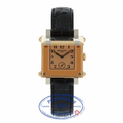 Patek Philippe Gondolo Flip Lid Mechanical 18k Rose Gold 5099RG FFEA40 - Beverly Hills Watch