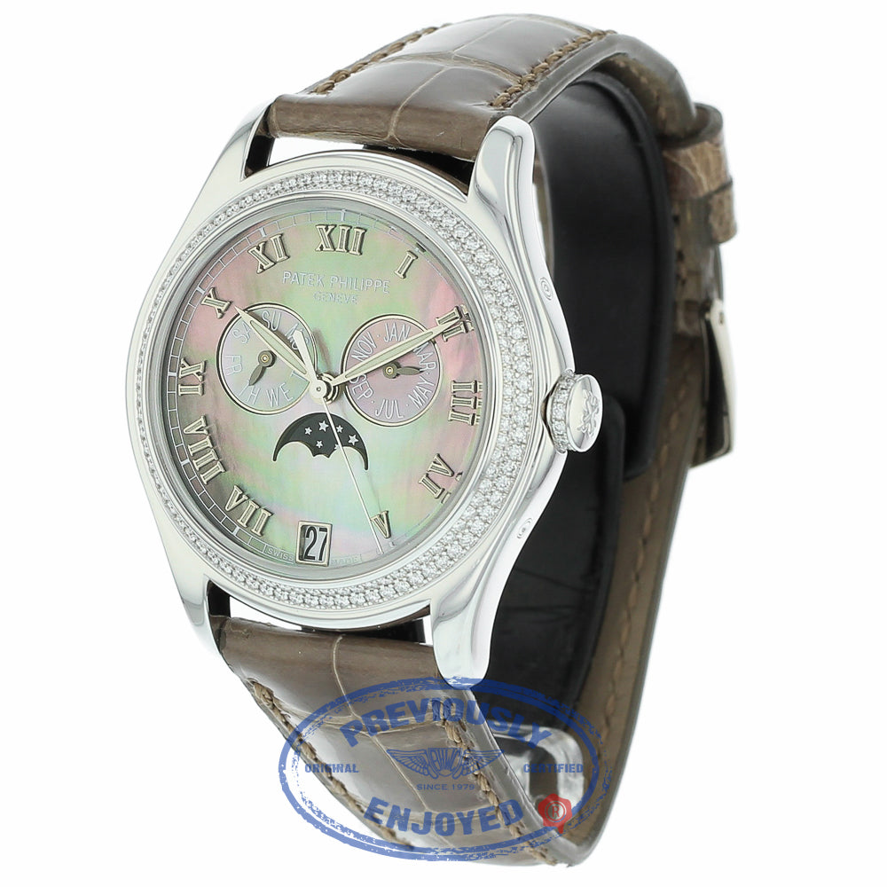 Patek Philippe Ladies 38mm Complications Annual Calendar 4936G-001 W5NM61 - Beverly Hills Watch Company