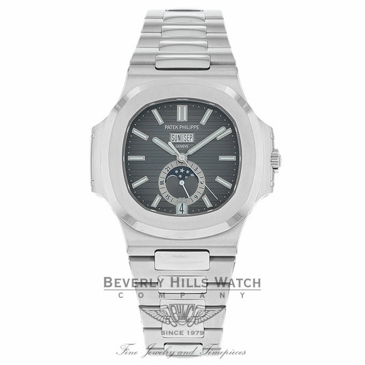 Patek Philippe Nautilus Mechanical Black Dial Stainless Steel 5726/1A-001 RKDW69 - Beverly Hills Watch