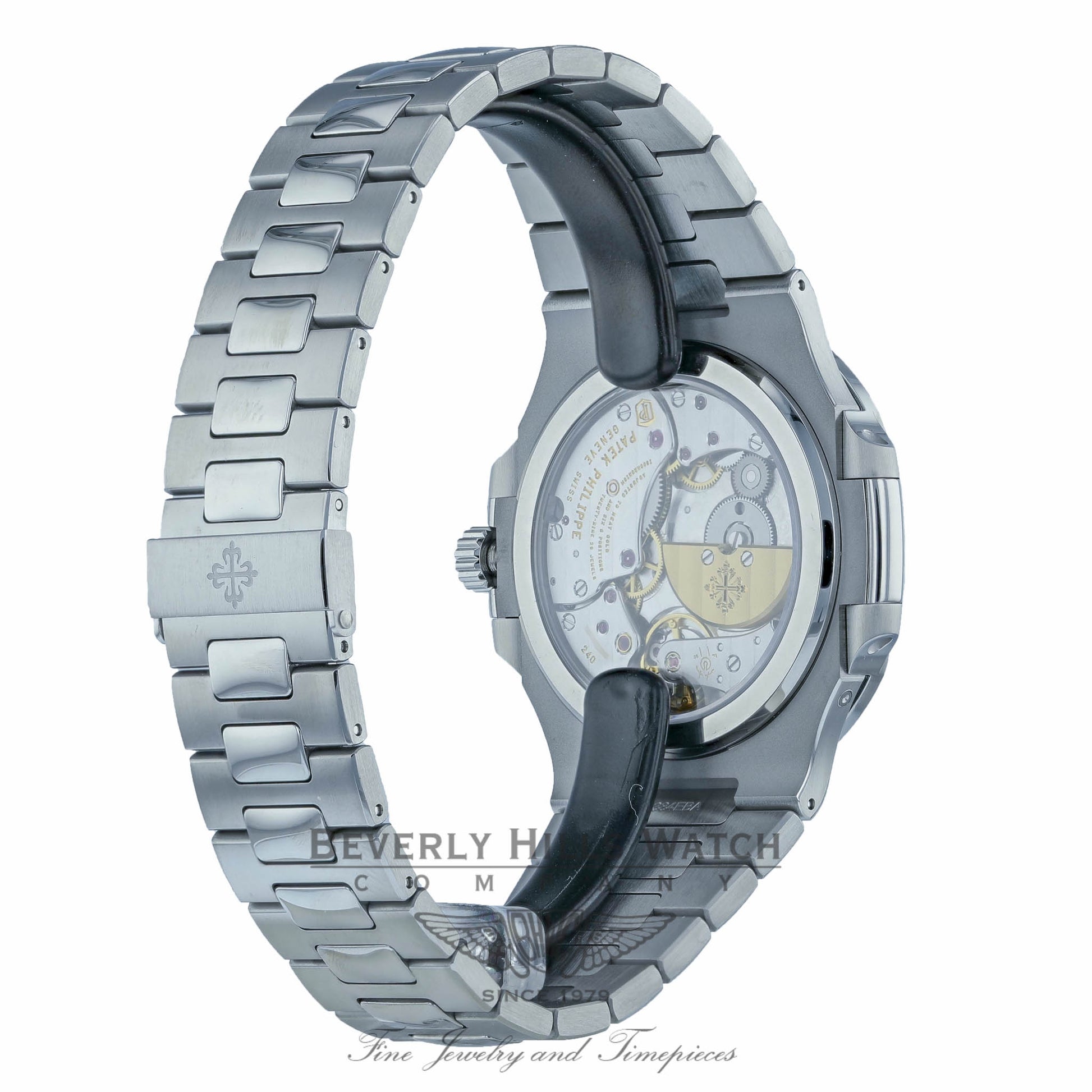 Patek Philippe Nautilus Power Reserve Moon Phases Blue Dial 5712/1a-001 877F59 - Beverly Hills Watch Company
