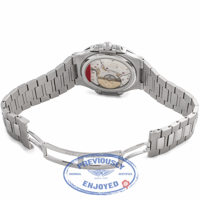 Patek Philippe Nautilus Stainless Steel Blue Dial 5712-1A X6EH50 - Beverly Hills Watch Store