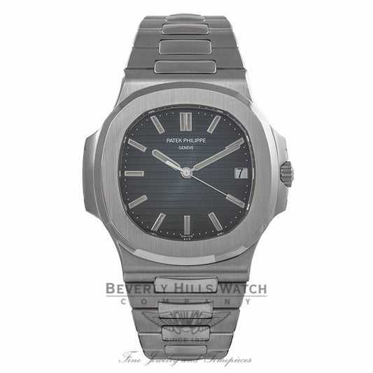 Patek Philippe Nautilus 43MM Stainless Steel Automatic Blue Dial 5711/1A-010 MQTL5E - Beverly Hills Watch Company Watch Store