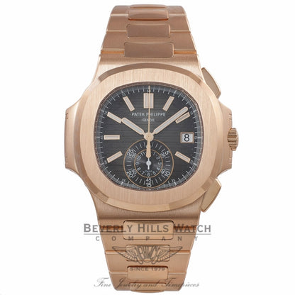 Patek Philippe Nautilus Chronograph Rose Gold Black Dial 5980/1R-001 X7L52P