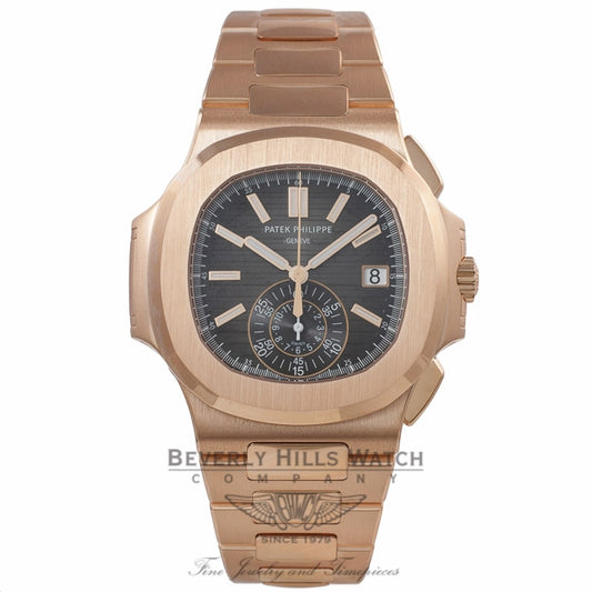 Patek Philippe Nautilus Chronograph Rose Gold Black Dial 5980/1R-001 X7L52P