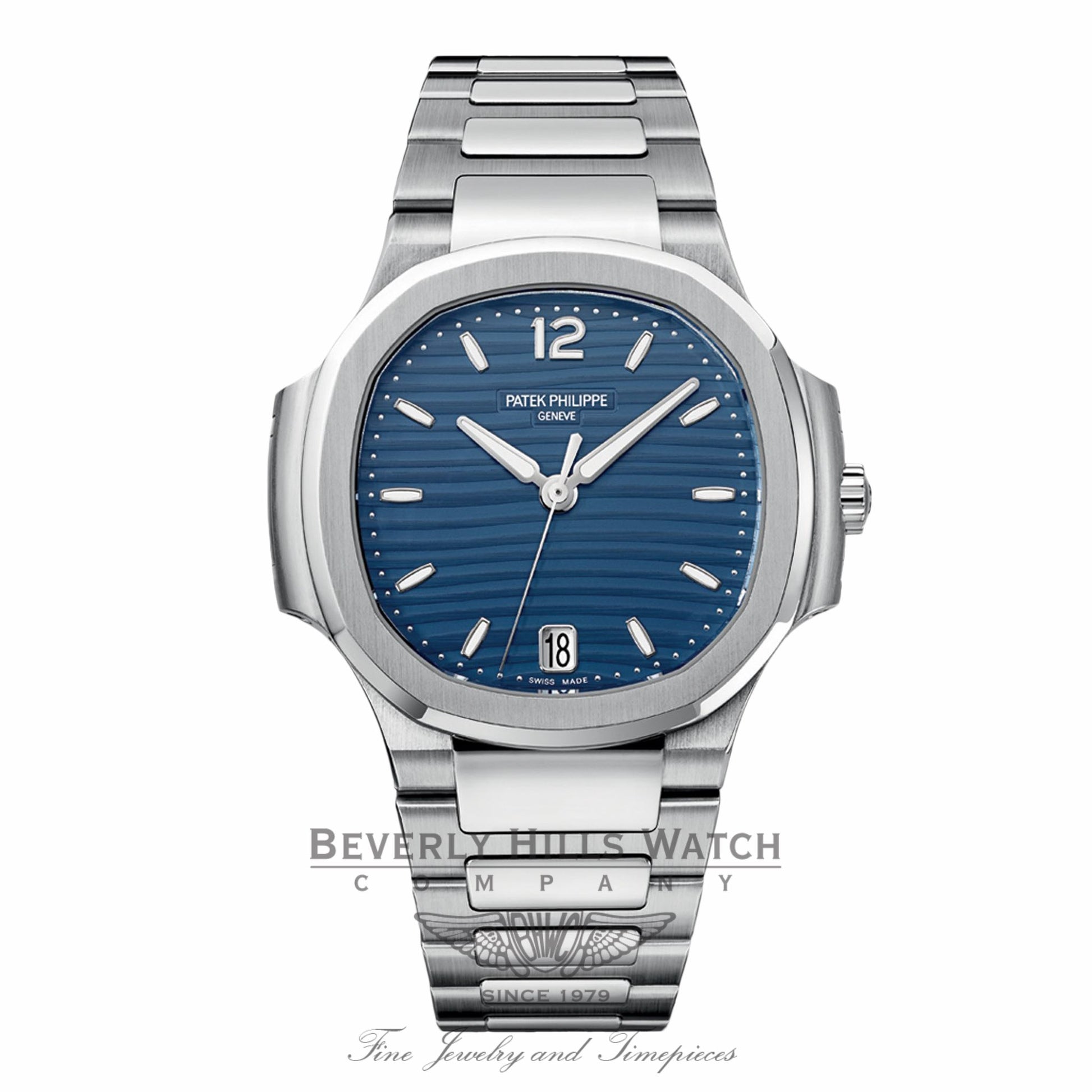 Patek Philippe Nautilus Ladies Stainless Steel Blue Dial 7118-1a-001 ZWU6U1 - Beverly Hills Watch Company