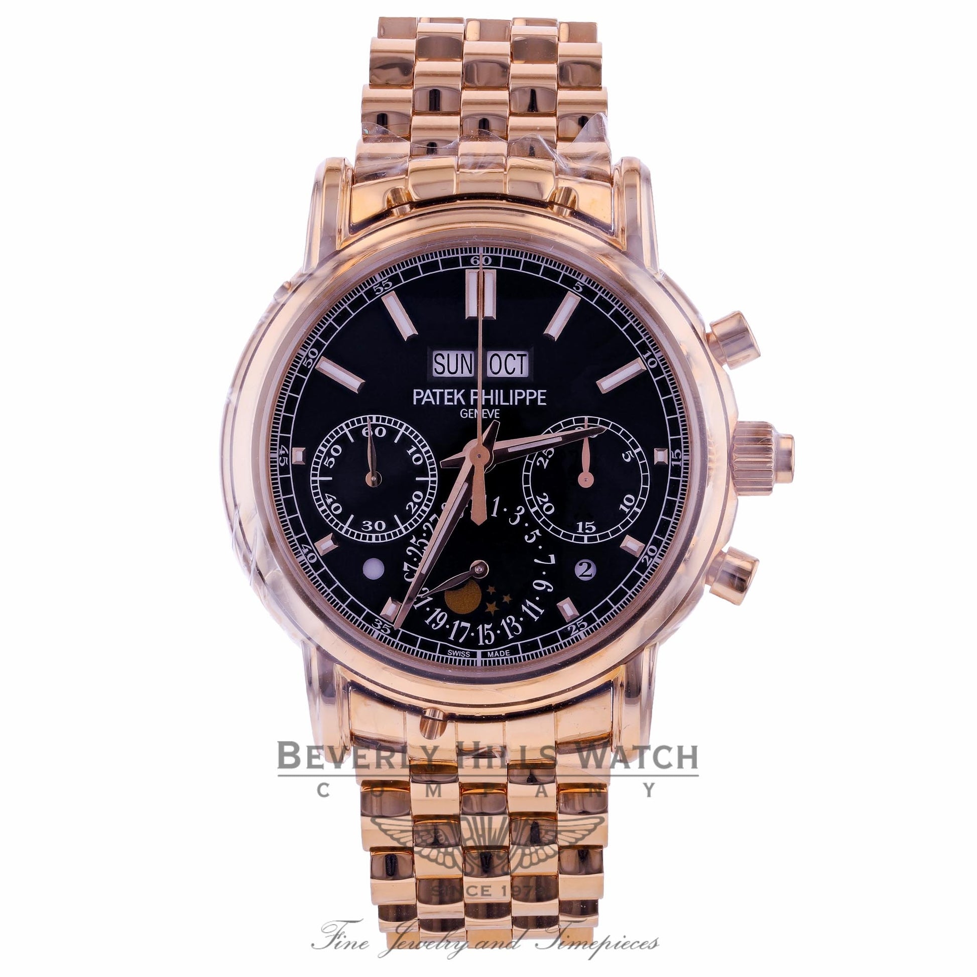 Patek Philippe Perpetual Calendar Split-Seconds Chronograph Black Dial 5204/1r-001 D6M2YM - Beverly Hills Watch Company