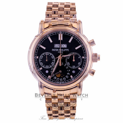 Patek Philippe Perpetual Calendar Split-Seconds Chronograph Black Dial 5204/1r-001 D6M2YM - Beverly Hills Watch Company