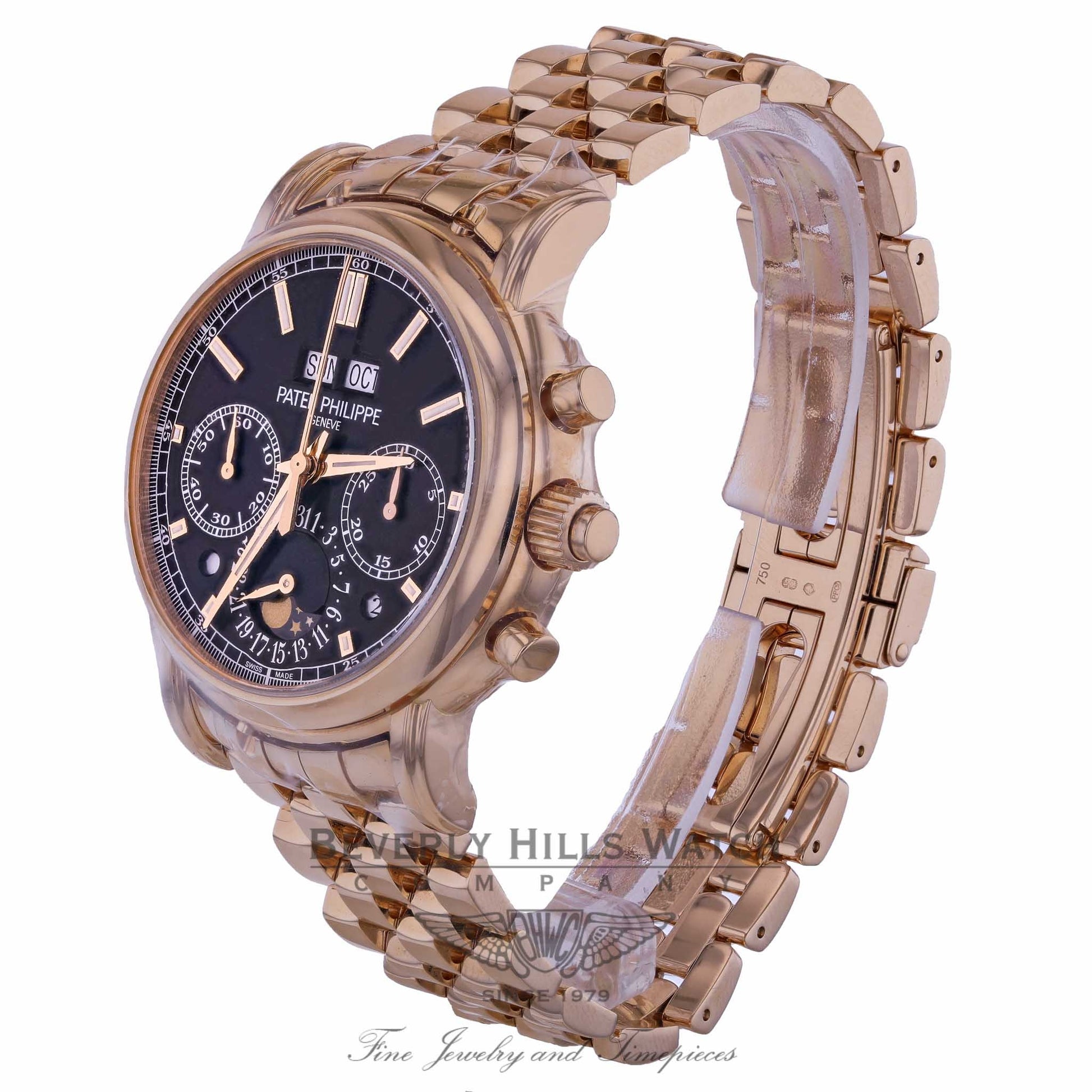 Patek Philippe Perpetual Calendar Split-Seconds Chronograph Black Dial 5204/1r-001 D6M2YM - Beverly Hills Watch Company