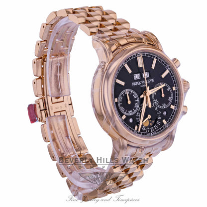 Patek Philippe Perpetual Calendar Split-Seconds Chronograph Black Dial 5204/1r-001 D6M2YM - Beverly Hills Watch Company
