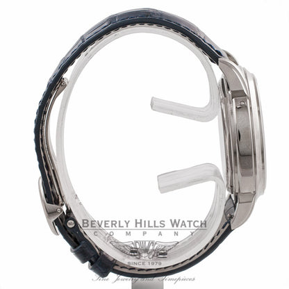 Patek Philippe Grand Complication 18k White Gold Perpetual Calendar Blue Dial Alligator Strap 5270G-014 38JDM3  - Beverly Hills Watch Company Watch Store
