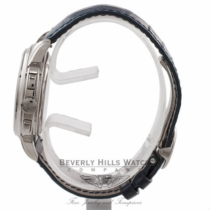 Patek Philippe Grand Complication 18k White Gold Perpetual Calendar Blue Dial Alligator Strap 5270G-014 38JDM3  - Beverly Hills Watch Company Watch Store