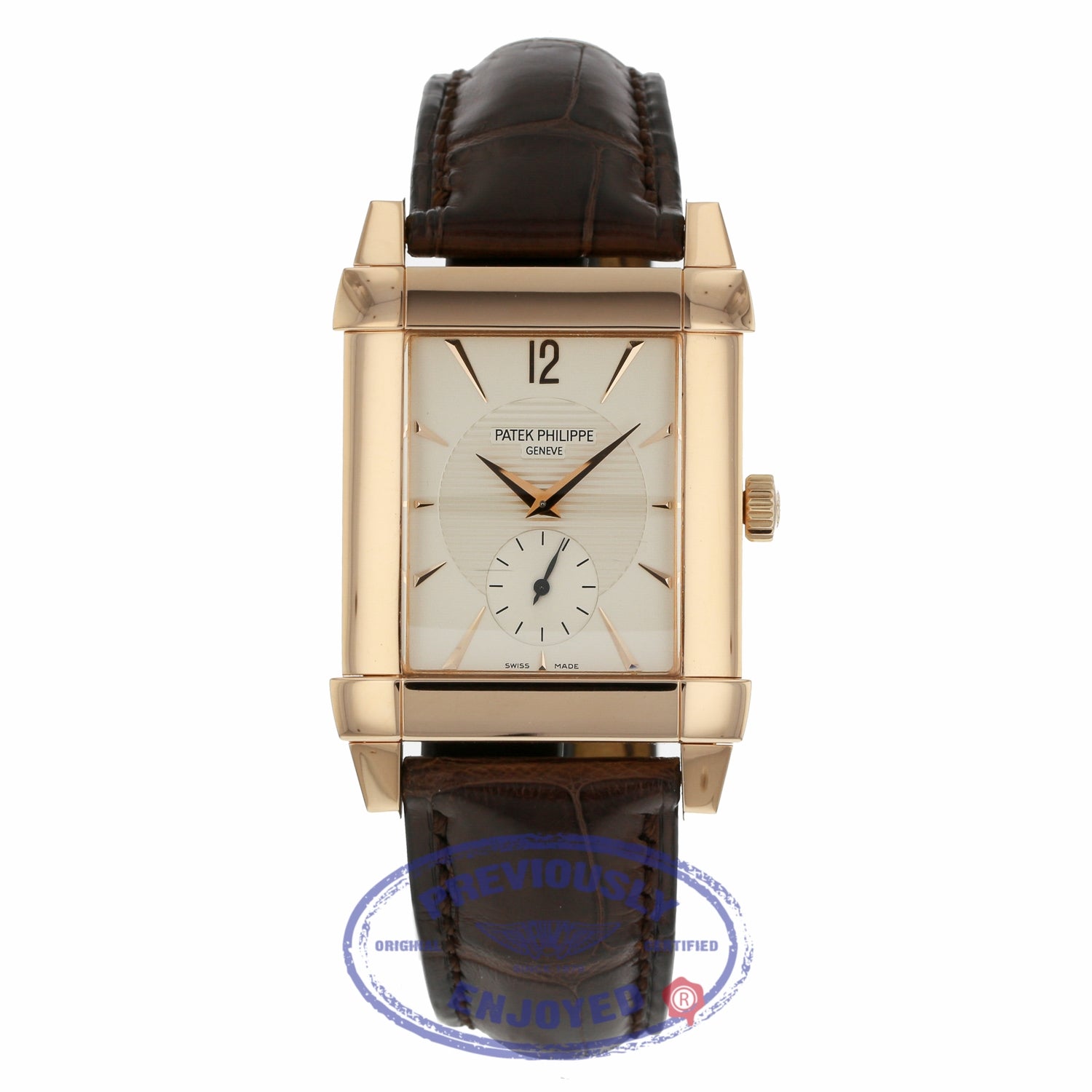 Patek Philippe Rose Gold Gondolo Strap Manual Wind 5111R-001 XCT9Y9 - Beverly Hills Watch