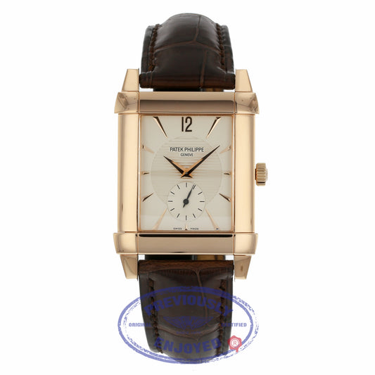 Patek Philippe Rose Gold Gondolo Strap Manual Wind 5111R-001 XCT9Y9 - Beverly Hills Watch