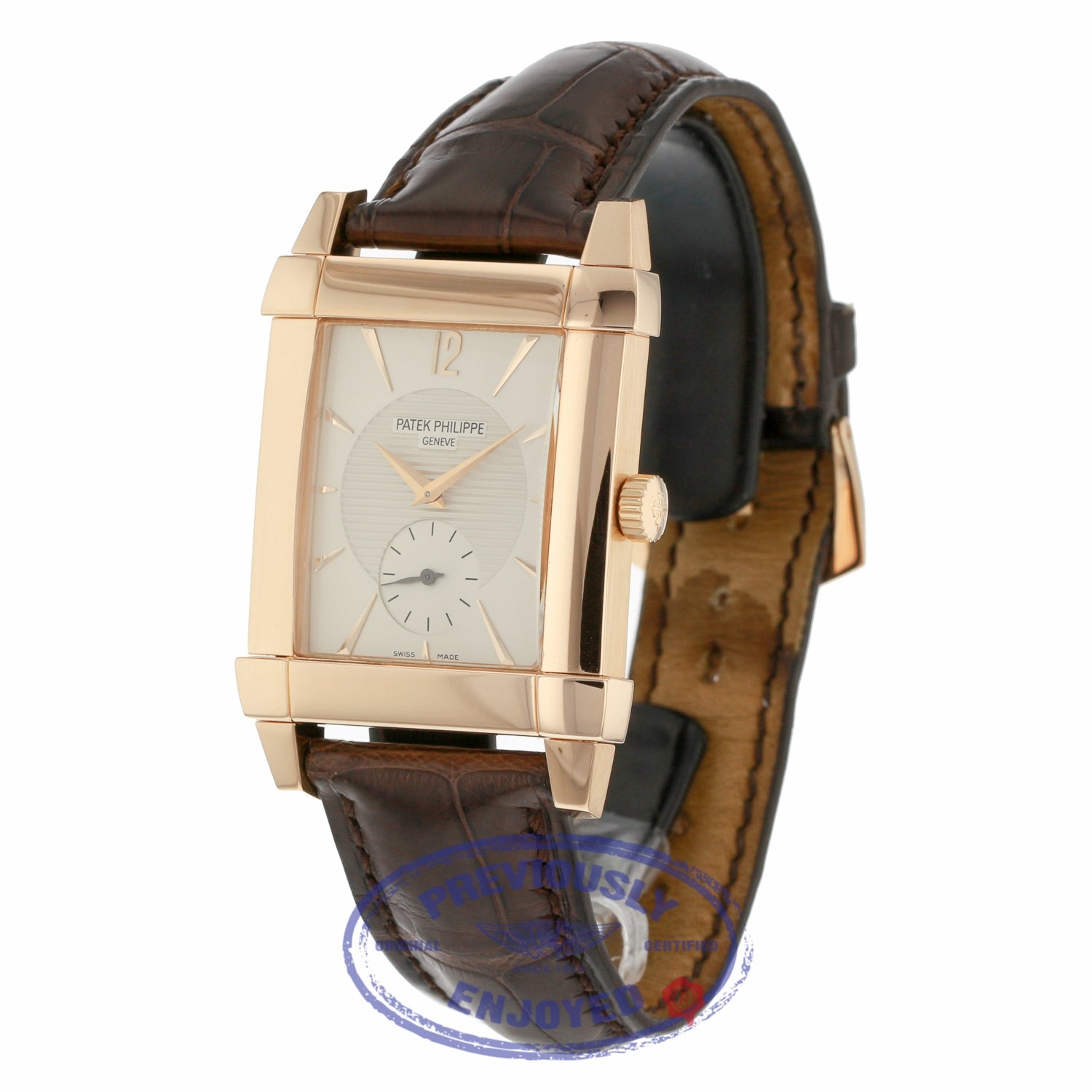 Patek Philippe Rose Gold Gondolo Strap Manual Wind 5111R-001 XCT9Y9 - Beverly Hills Watch