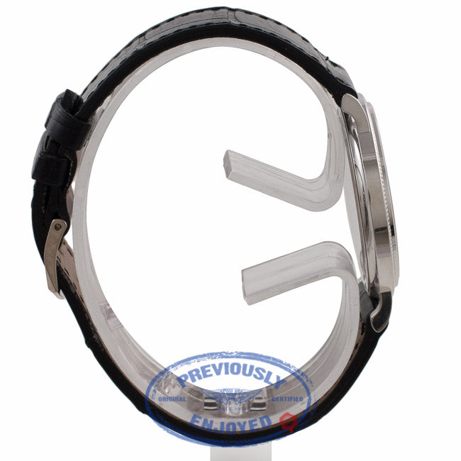 Patek Philippe Calatrava 35MM 18k White Gold White Dial Black Alligator Strap 5120G-001 LAYTON - Beverly Hills Watch Company Watch Store