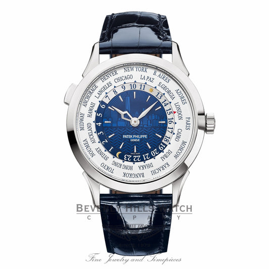 Patek Philippe World Time New York Limited Edition 18k White Gold 5230G010 QU4VJD - Beverly Hills Watch