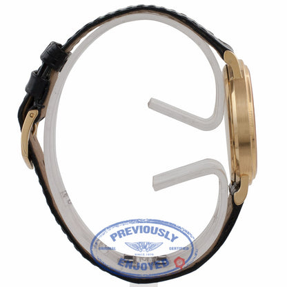 Patek Philippe Calatrava Hobnail Case 18k Yellow Gold 33MM White Dial Black Leather Strap 3802/200 87JLQ6 - Beverly Hills Watch Company Watch Store