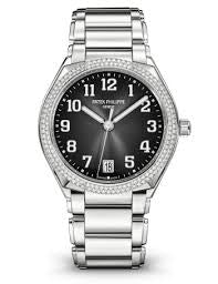 Patek Philippe Ladies Twenty~4 Stainless Steel Gray Sunburst 7300/1200a-001 TW61QK