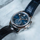 Patek Philippe Annual Chronograph Platinum 42mm Blue Dial 5905P-001 - Beverly Hills Watch Company