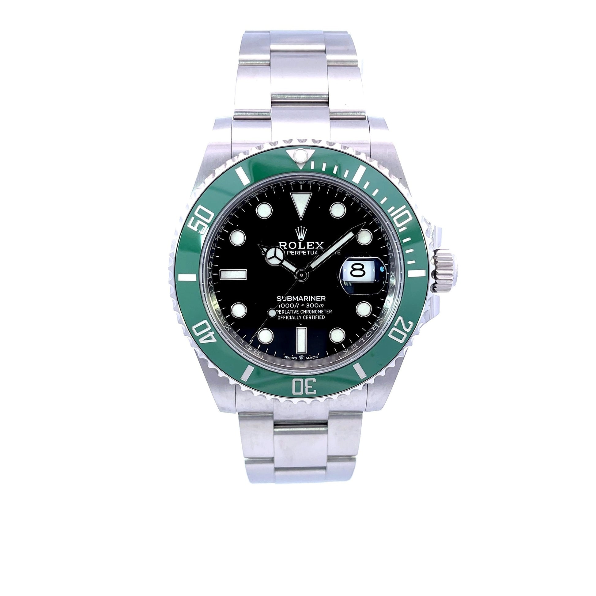 Rolex Submariner Date 41mm Green Ceramic Bezel Stainless Steel 126610LV - Beverly Hills Watch Company