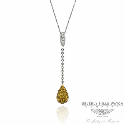 Pendant in 18k White Gold and Sapphires PDW5204DY 1346 - Beverly Hills Watch Company